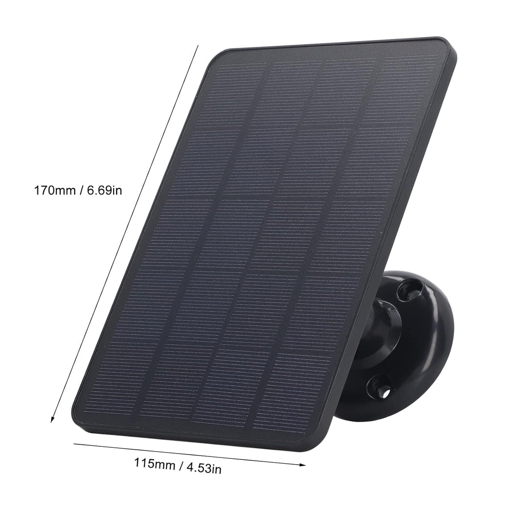 10W Solarpanel für Überwachungskameras Im Freien Micro USB Solarpanel Ladegerät für Akkukameras (Sch