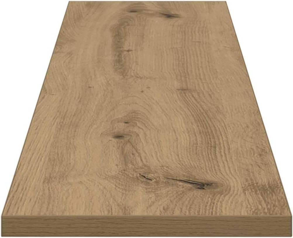 vidaXL Regalbrett 4 pcs Braun 100 x 20 x 1.5 cm Holzwerkstoff, Moderner Bücherregal, rechteckige Abl