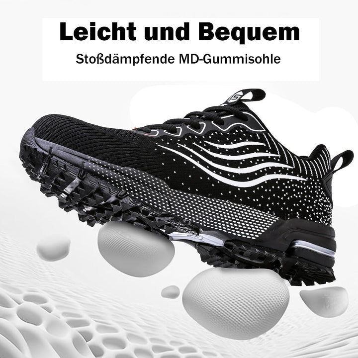 ISOOUS Sicherheitsschuhe Herren Damen Arbeitsschuhe Leicht Atmungsaktiv rutschfest Stahlkappe Schutz