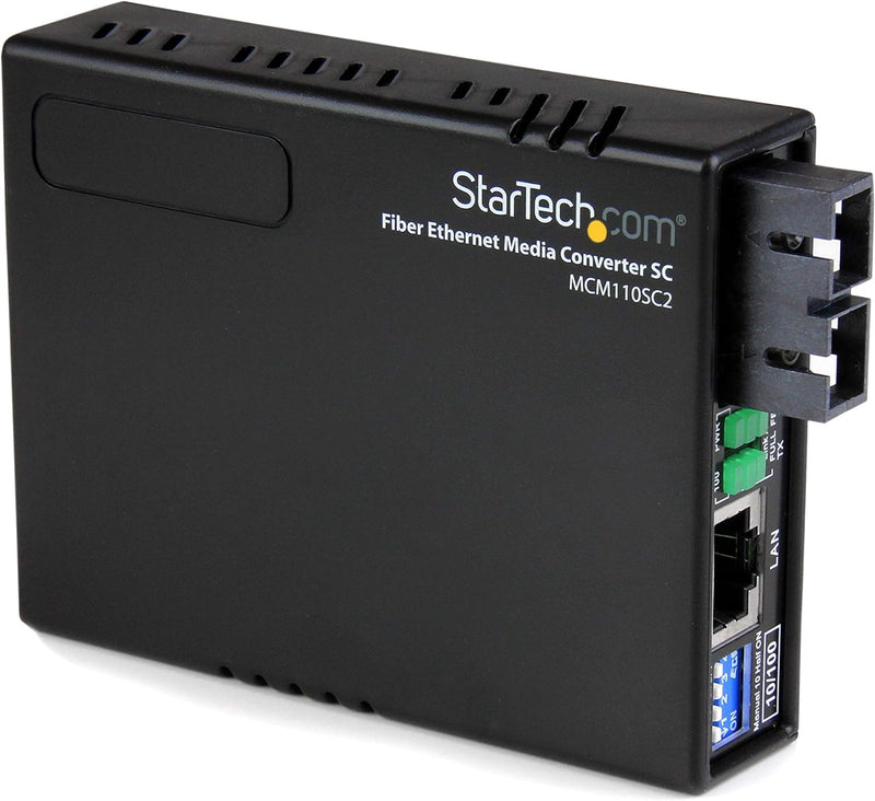 StarTech.com 10/100 Mbit/s Ethernet LWL / Glasfaser Multimode Medienkonverter SC 2km