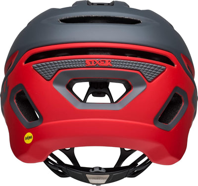 BELL Sixer MIPS MTB Fahrrad Helm matt grau/rot 2022, M