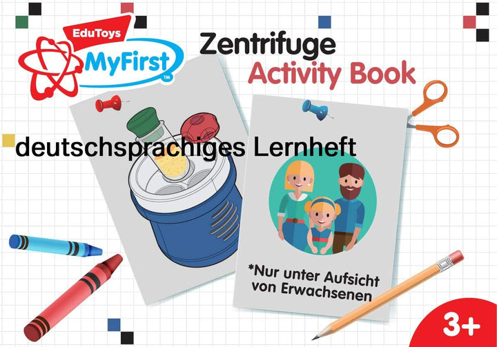 EDU-TOYS Meine erste Zentrifuge – Experimentierkasten für Kleinkinder mit bebildertem Handbuch in de