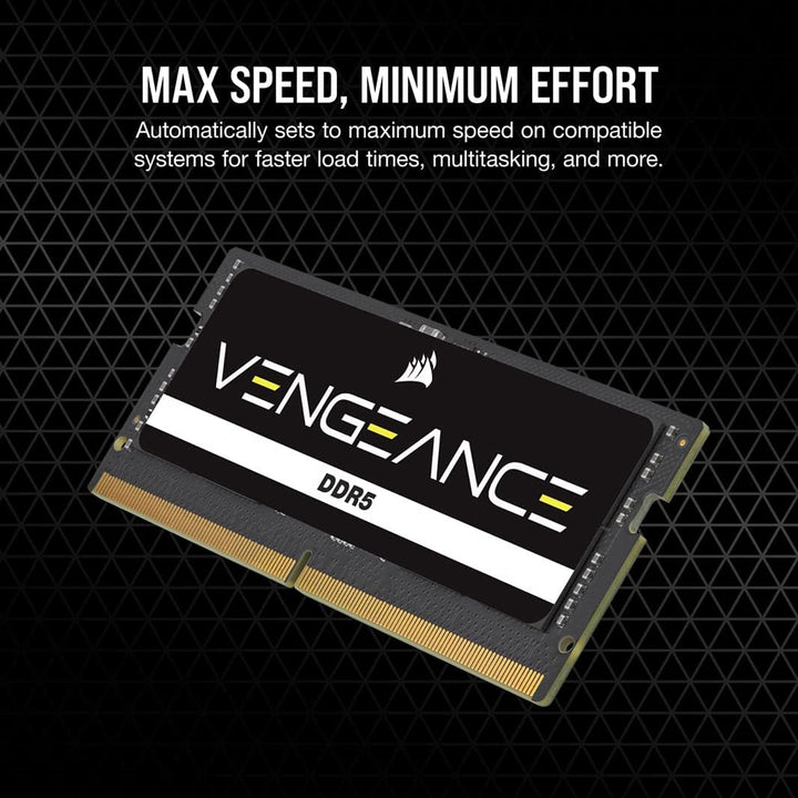 Corsair VENGEANCE SODIMM DDR5 RAM 8GB (1x8GB) 4800MHz CL40 Intel XMP iCUE Kompatibel Computer Speich