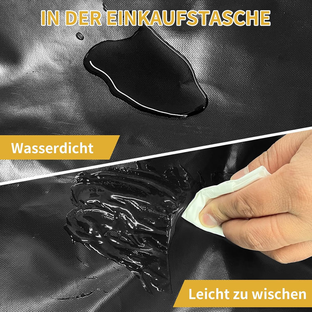 Einkaufstrolley, 46L Trolly Einkaufswagen Klappbar, 4 Rädern Aluminium Leichtgewicht Einkaufstrolley