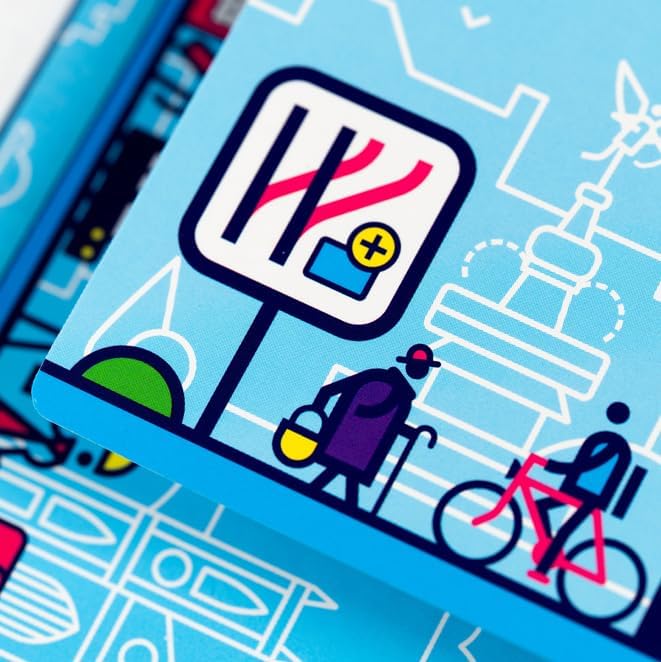 HCM Kinzel Bundle Next Station London, Tokyo, Paris Brettspiel, 3 Spiele Set, Flip und Write - Plane