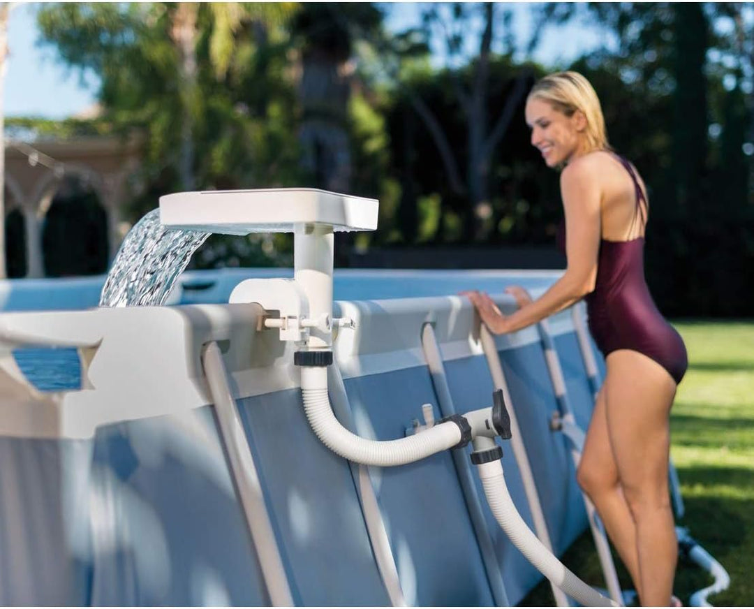 Intex Mehrfarbige LED-Wasserfall-Kaskade Aufstellpools, mit hydroelektrischer Stromversorgung, Keine