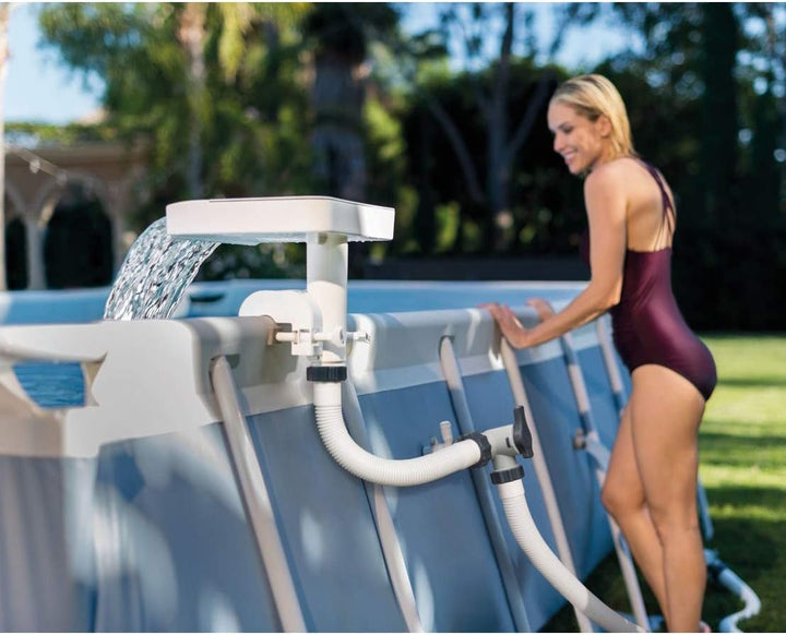 Intex Mehrfarbige LED-Wasserfall-Kaskade Aufstellpools, mit hydroelektrischer Stromversorgung, Keine