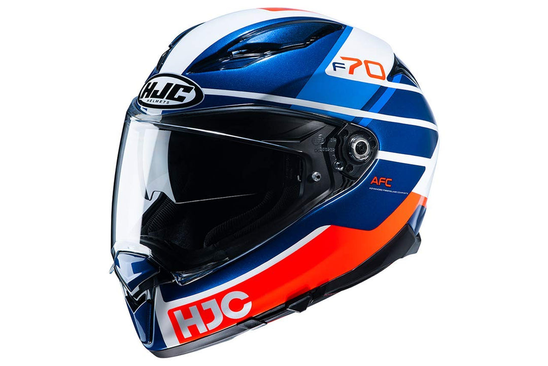HJC - Motorradhelm - HJC F70 Tino MC1 S blau weiss rot, S blau weiss rot