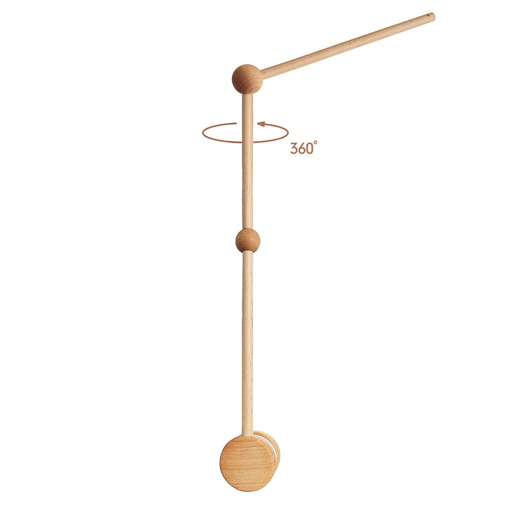 Mobile Halterung für Babybett, Holz Mobile Halterung Wickeltisch für Aufhängung Mobile baby, Geburt