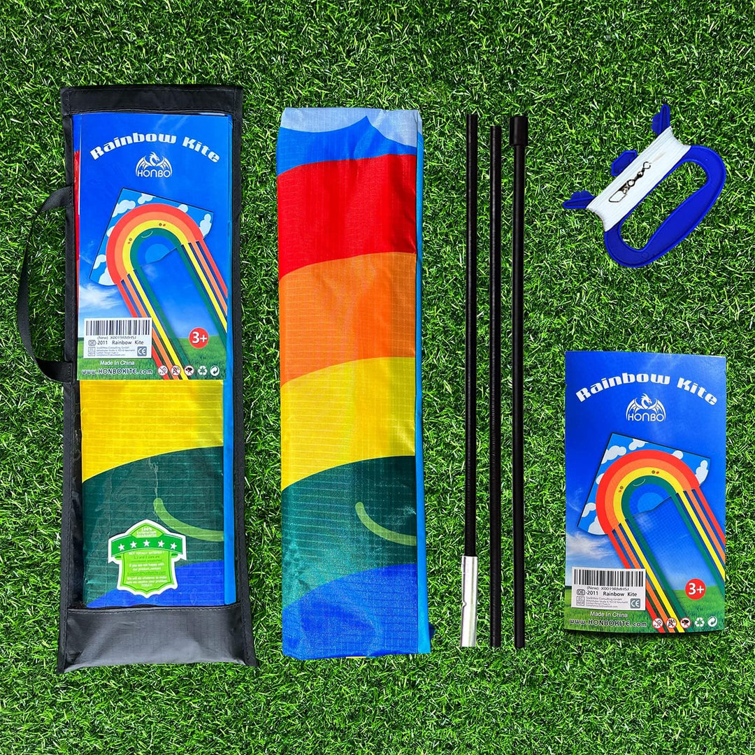HONBO Children's Kite Large Delta Kites for Children and Adults for Beach Trip Outdoor Games, Perfec