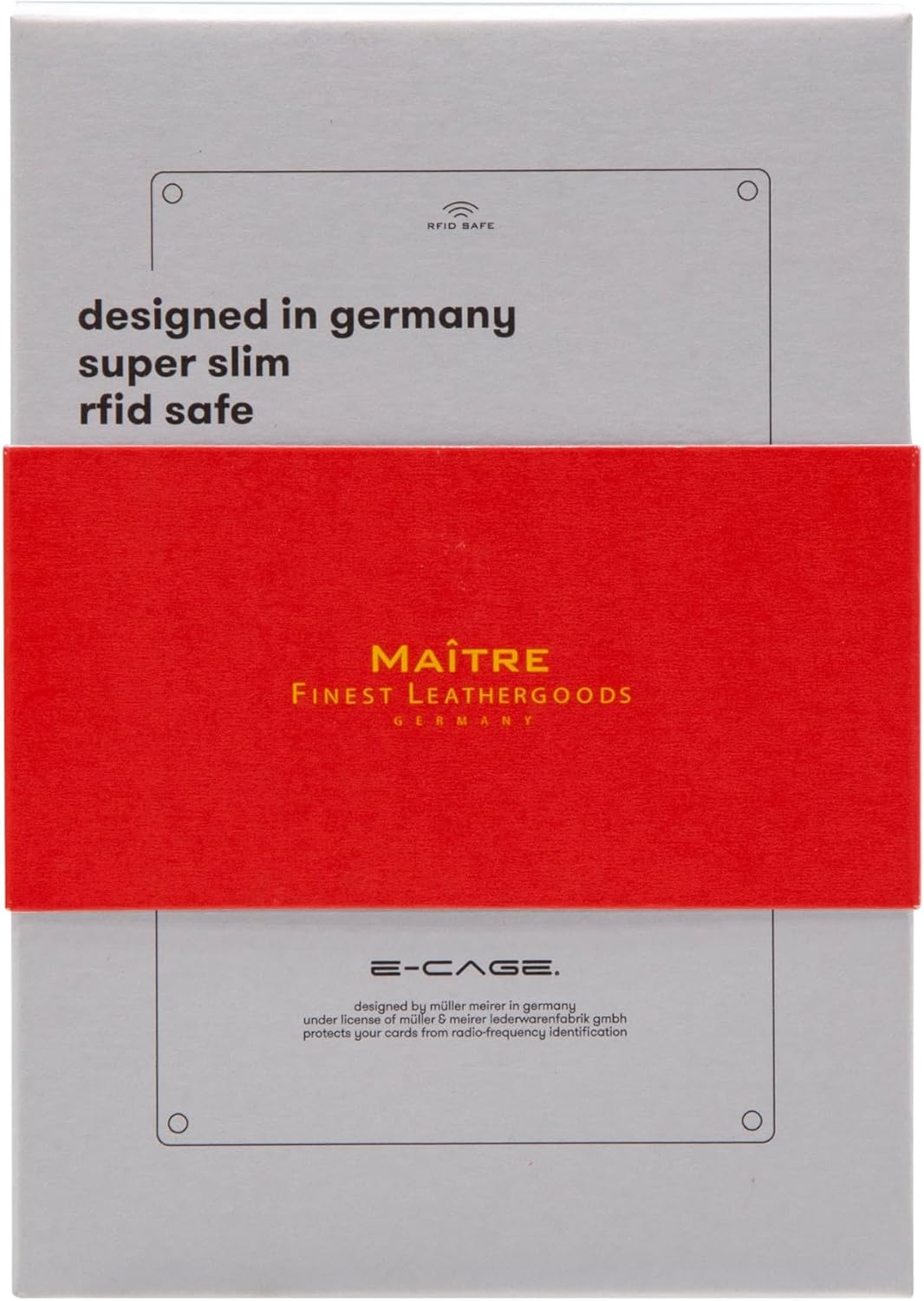 Maitre - Echtleder Kreditkartenhalter, birkenfeld c-Three Kartenhalter für bis zu 6 Karten, Unisex,