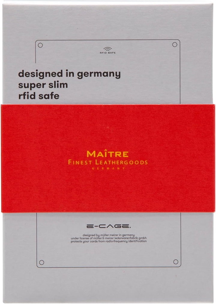 Maitre - Echtleder Kreditkartenhalter, birkenfeld c-Three Kartenhalter für bis zu 6 Karten, Unisex,