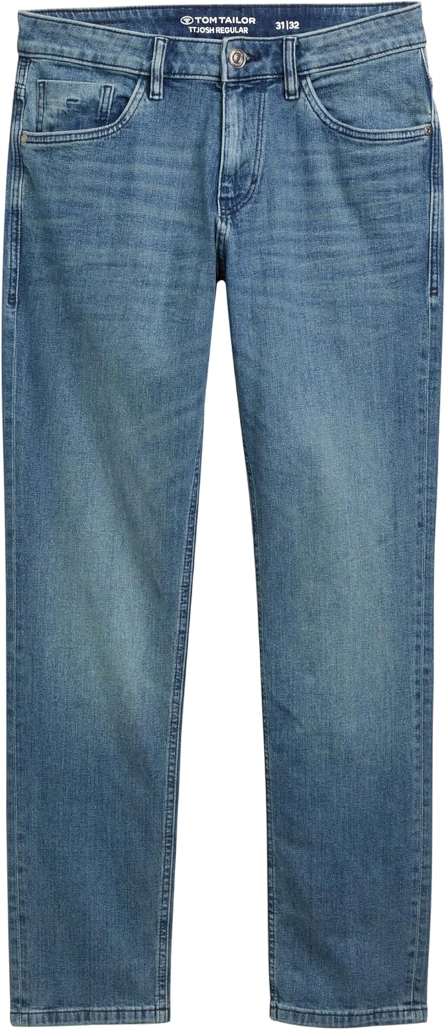 TOM TAILOR Herren Marvin Straight Jeans 28W / 32L 10281 - Mid Stone Wash Denim, 28W / 32L 10281 - Mi