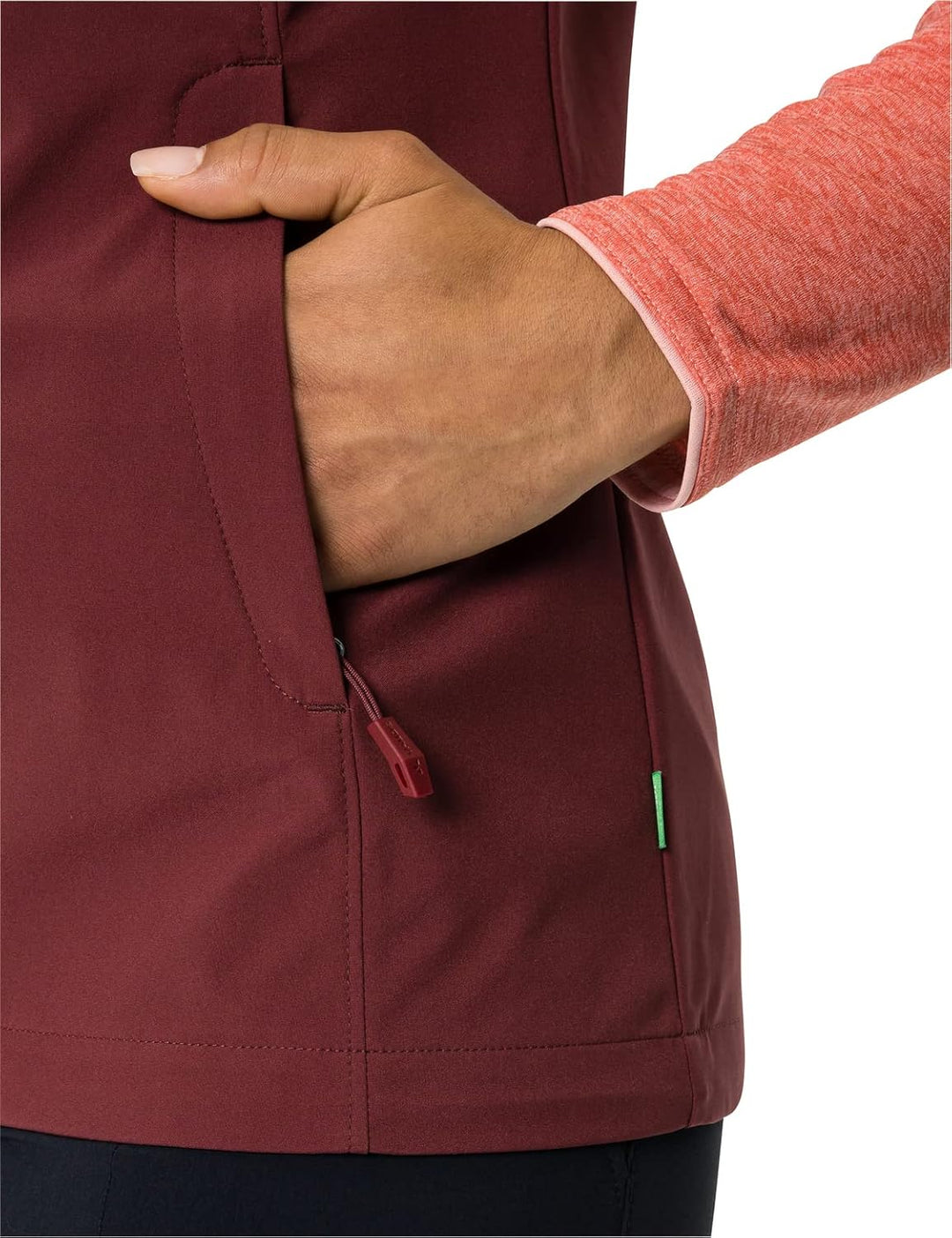 VAUDE Women's Hurricane Vest III 38 dark cherry, 38 dark cherry