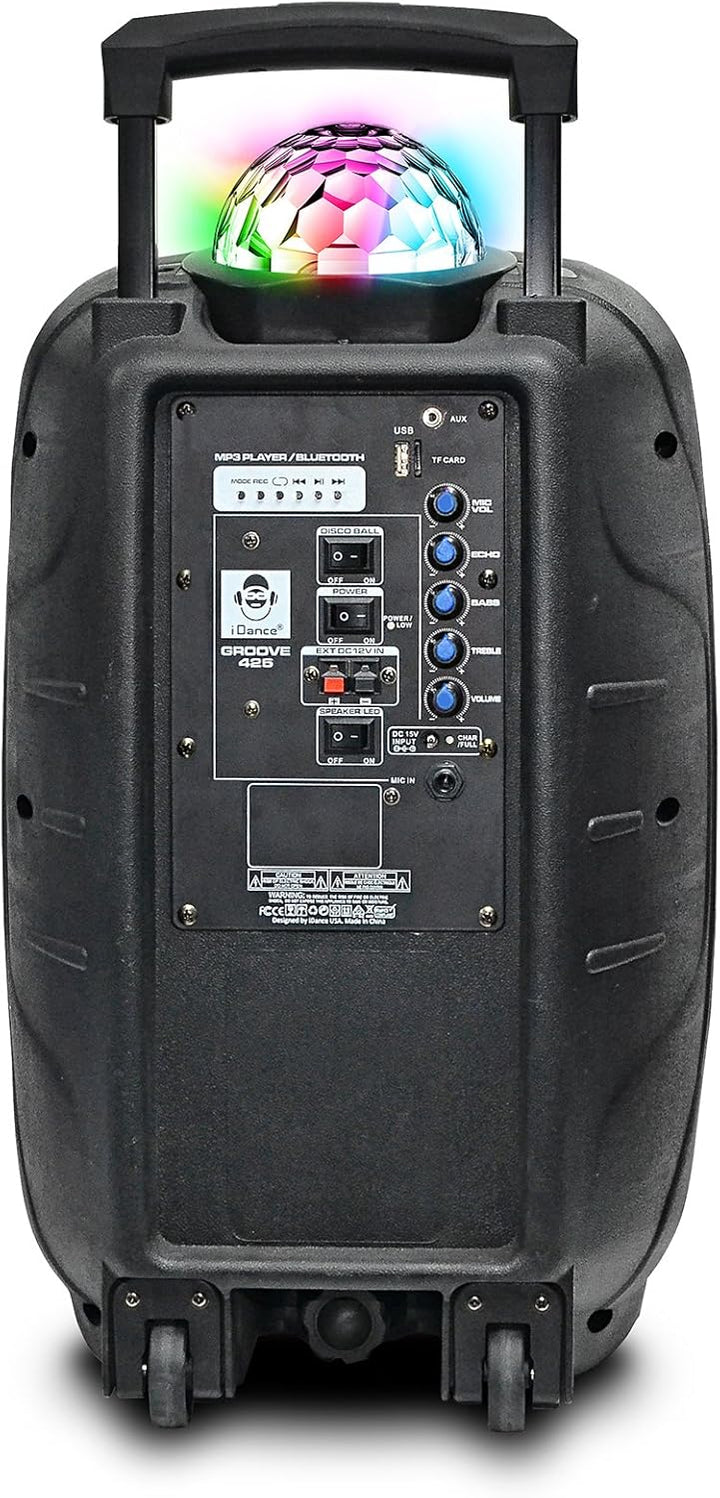iDance Groove Koffer-Lautsprecher 426, Schwarz