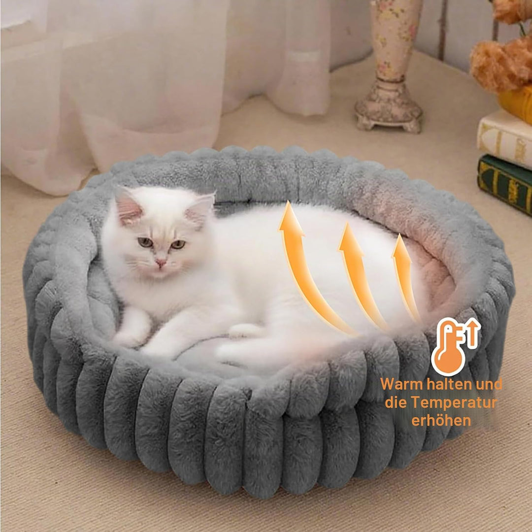 Hundebett, Katzenbetten für Katzen, Weiche Polsterung, Hundebett für kleine und mittelgrosse Hunde,