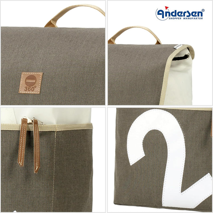 Andersen Shopper Unus und 51 Liter Tasche 360° Mole 2 grau, Mole 2