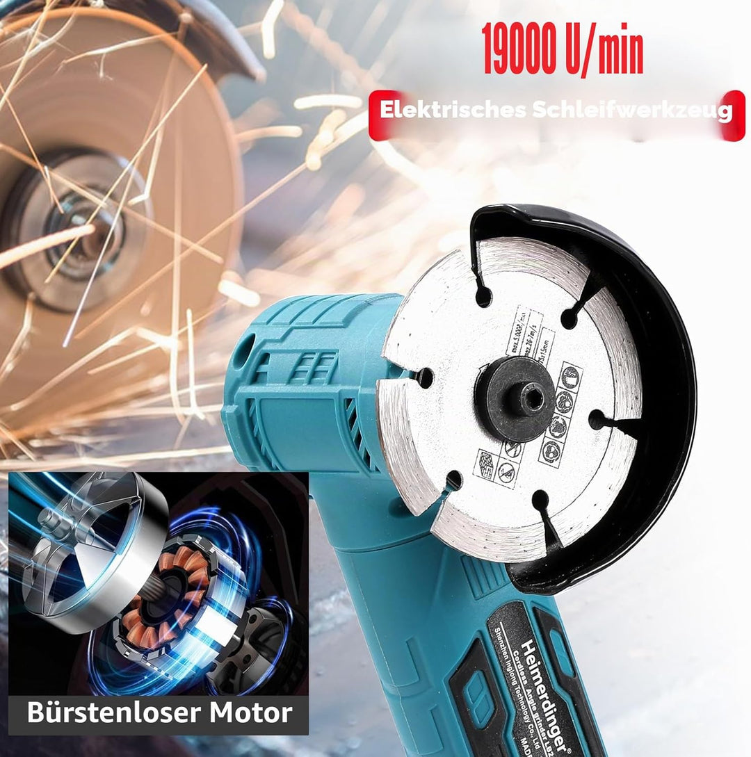 Bürstenloser Mini-Winkelschleifer für Makita 18 V Akku (nicht im Lieferumfang enthalten), schnurlose