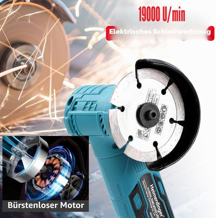Bürstenloser Mini-Winkelschleifer für Makita 18 V Akku (nicht im Lieferumfang enthalten), schnurlose