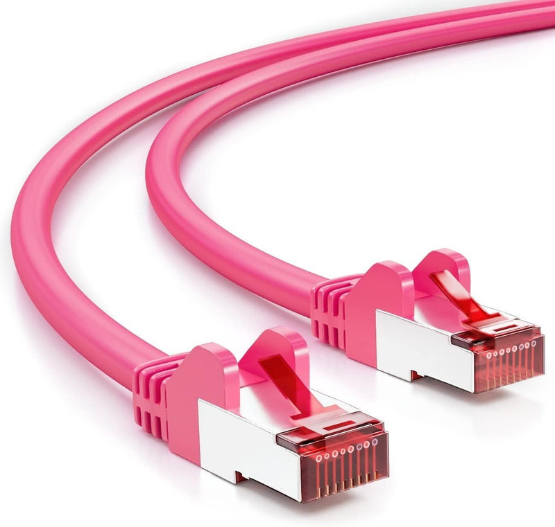 deleyCON 50m CAT6 Patchkabel S/FTP PIMF Schirmung CAT-6 RJ45 LAN DSL Netzwerkkabel Ethernetkabel Swi