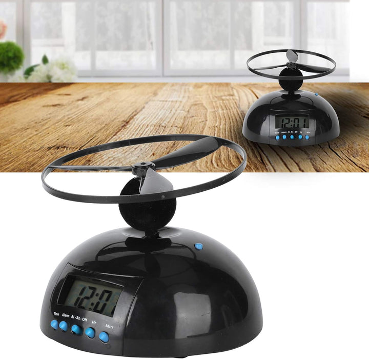 Fliegender Wecker, Propeller-Wecker, Digitale Tragbare Uhr Mit Heller Hintergrundbeleuchtung, Weckuh