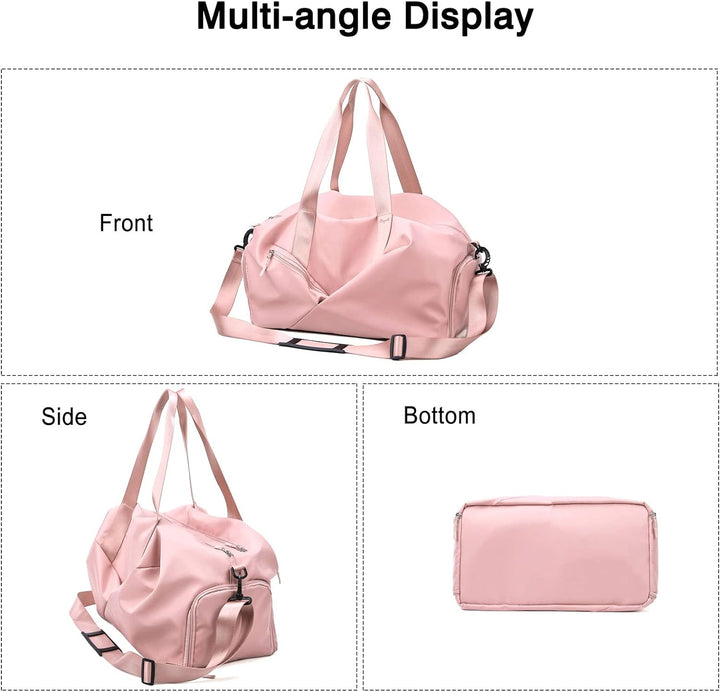 FANDARE Ultraleicht Reisetaschen Handgepäck Sporttasche Schultertasche Übernachtung Sporttasche Dame