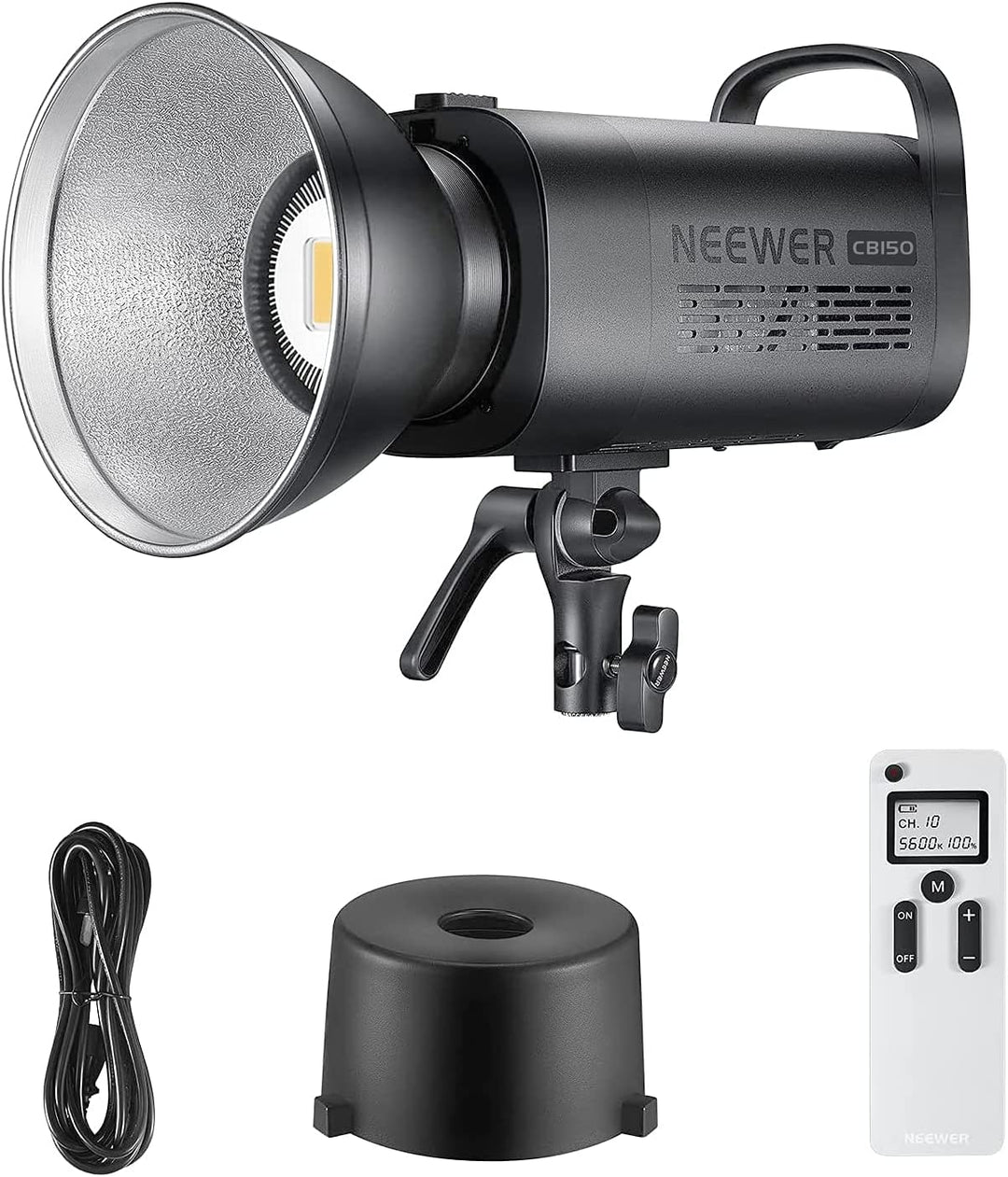 NEEWER CB150 150W LED Videoleuchte Studiolicht Bowens Halterung Dimmbar Ausgeglichen 5600K COB Tages