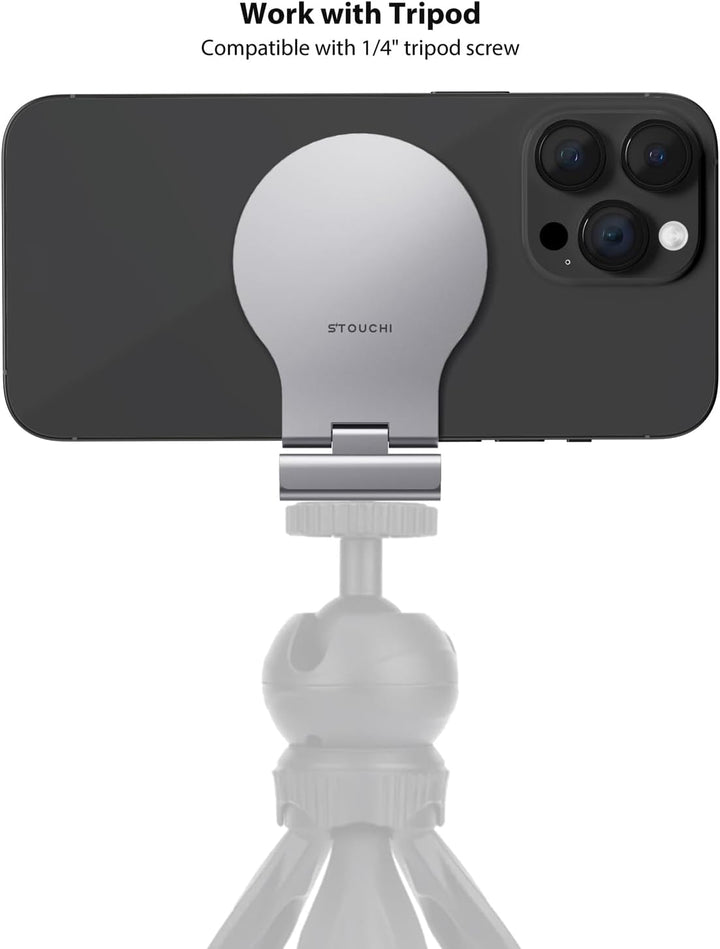 Stouchi Continuity Camera Mount für iMac, Desktop Monitor,Einstellbarer Winkel iPhone Monitor Halter