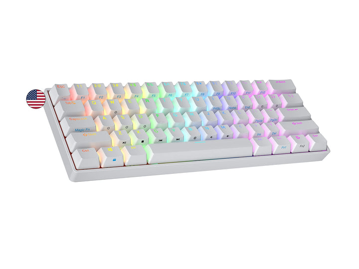 Ranked S60 Supernova Mechanische 60 Prozent Tastatur | Hotswap Gaming Keyboard | 61 Tasten mit RGB B