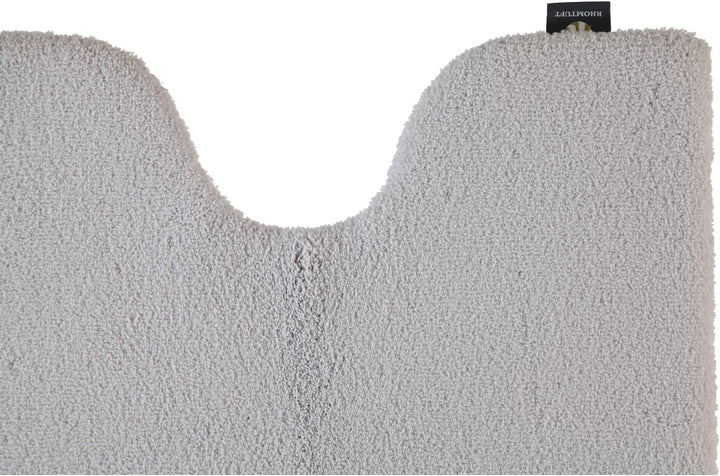 Rhomtuft Badteppiche Square perlgrau - 11 Toilettenvorlage mit Ausschnitt 55x60 cm, Toilettenvorlage