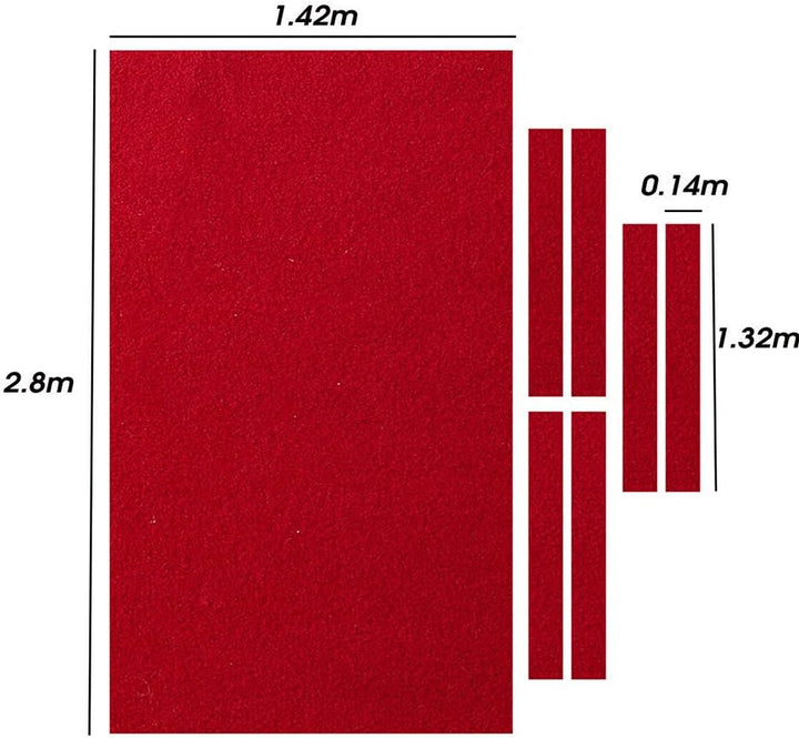 XHXseller Tischdecke, Tischunterlage, professionelle Billard-Pool-Tischdecke, Zubehör, Nylon-Bar, so
