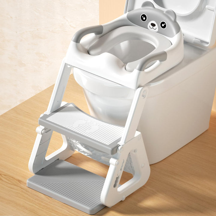 Kinder Toilettensitz mit Treppe,WC Sitz Kinder,Toilettenleiter für Kinder,Klositz für Kinder,Kindert