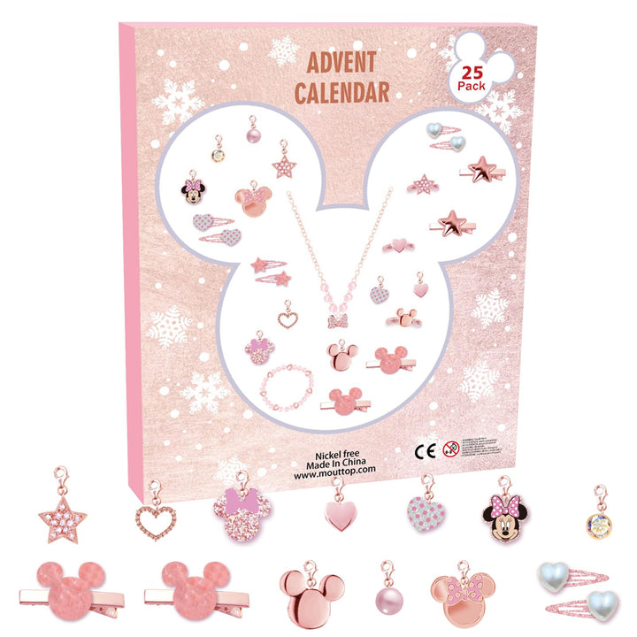 Adventskalender 2025, Weihnachts Countdown Kalender Cartoon Animation für Mädchen Kinder DIY Surpris