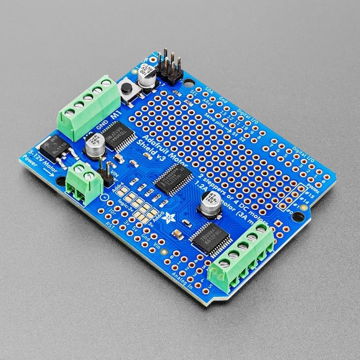 Adafruit Motor/Stepper/Servo Shield for Arduino v2.3 Kit by Adafruit