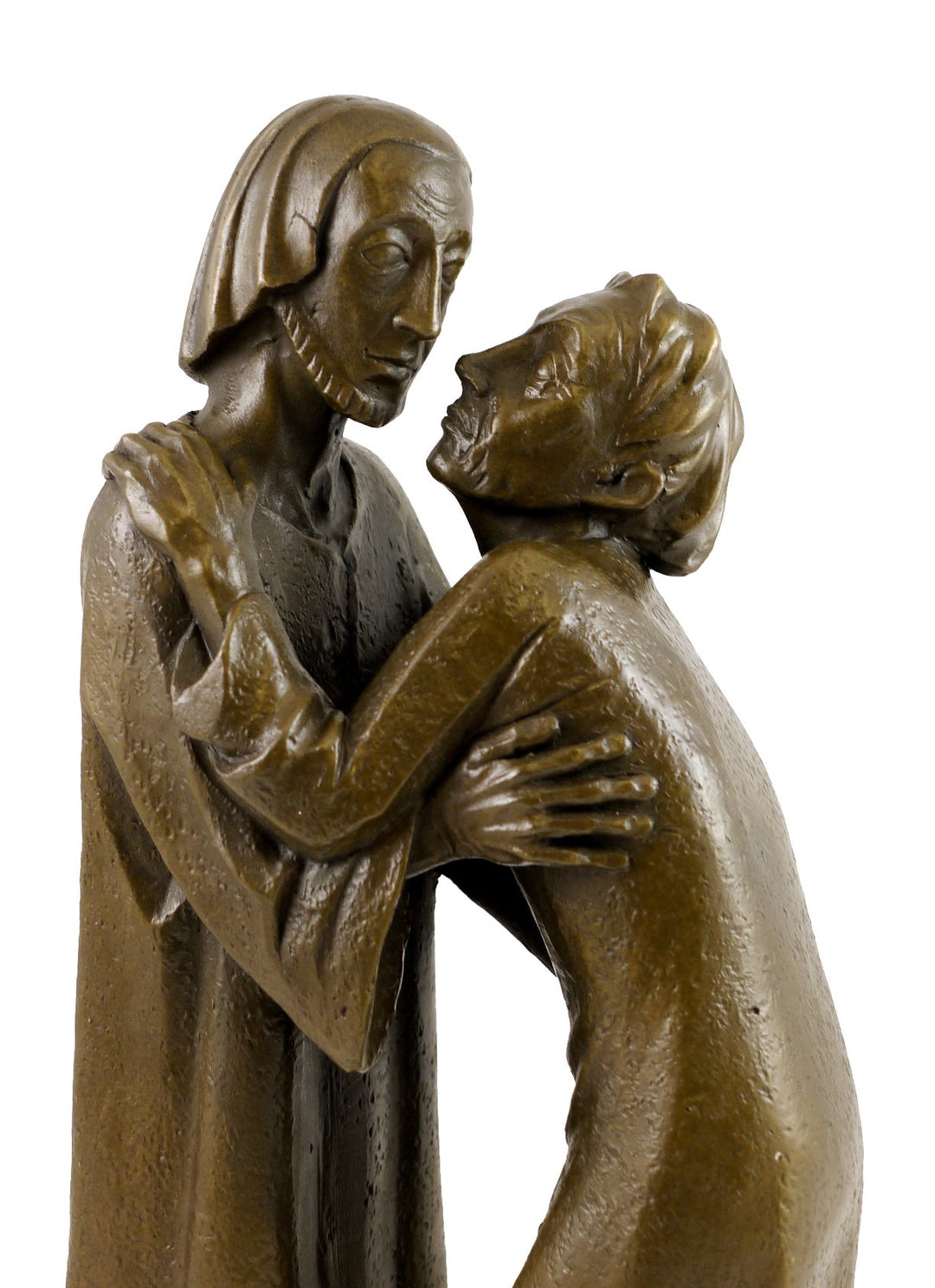 Das Wiedersehen (1930) - Ernst Barlach Skulptur - 100% Bronze - Christus und Thomas - Wohndeko Desig