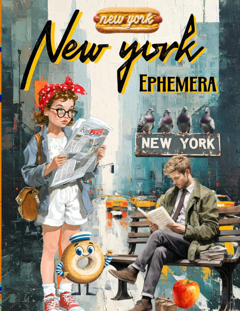 New York Ephemera Book: High Quality Images Of People, For Paper Crafts, Junk Journals, Collage Art,