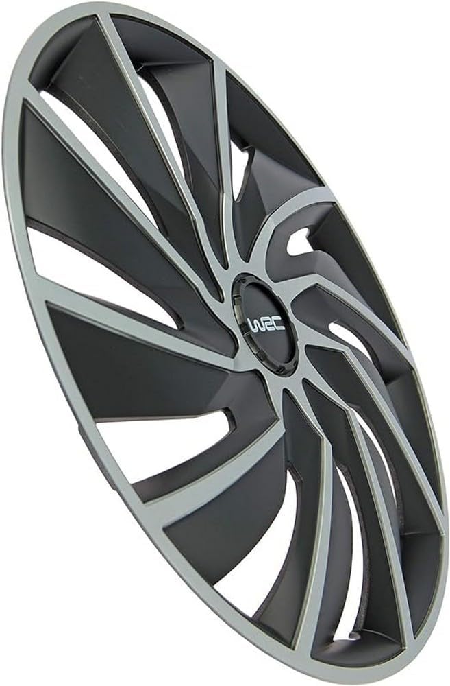 WRC 007597 – 4 Radkappen 14 Zoll Turbo zweifarbig 35,6 cm, 35,6 cm
