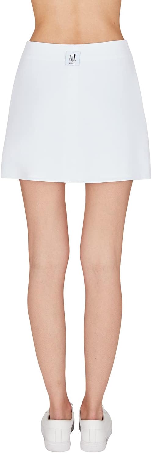 Armani Exchange Damen Nachhaltig, Key Look Skirt 3XL Optic. White, 3XL Optic. White