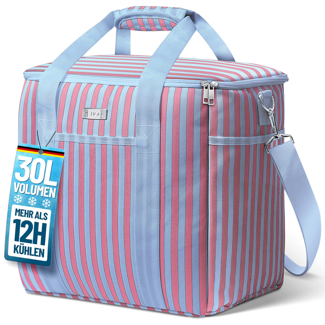 HOEL Kühltasche gross 20L &amp; 30L faltbar - Isolierte Thermotasche - Lunchtasche wasserdicht &amp; auslauf