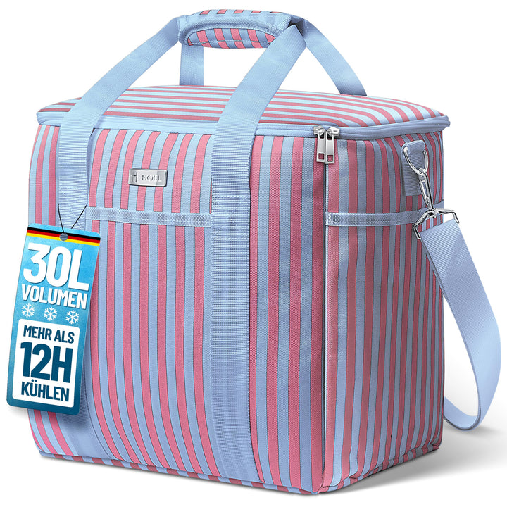 HOEL Kühltasche gross 20L &amp; 30L faltbar - Isolierte Thermotasche - Lunchtasche wasserdicht &amp; auslauf