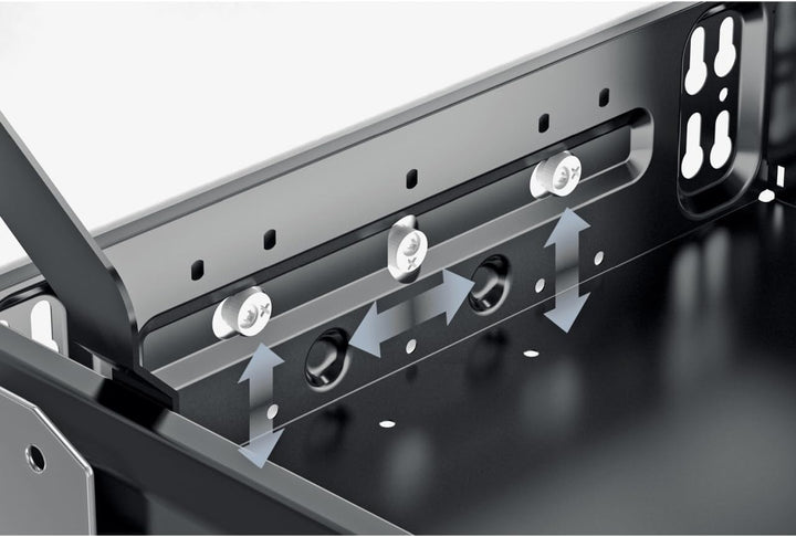 Hettich 41064 Systema TOP 2000 Container-Set SIL Sys, Vollauszug, ET 530, alu, Aluminium, Aluminium