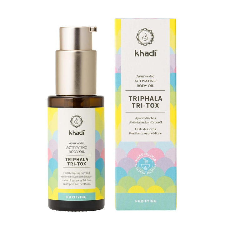 khadi TRIPHALA TRI-TOX Ayurvedisches Activating Body Oil - Haut- & Körper-Öl - Spüre Deine Leichtigk