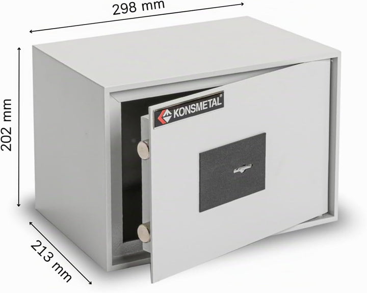 Konsmetall - Tresor für Zuhause Kolibri 2.0 20 S1, Safe Tresor mit Schlüssel Abschliessbar, Möbeltre
