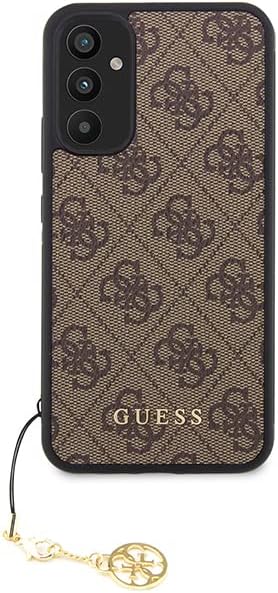 Guess GUHCSA34GF4GBR Hülle für A34 5G A346 braun hardcase 4G Charms Collection