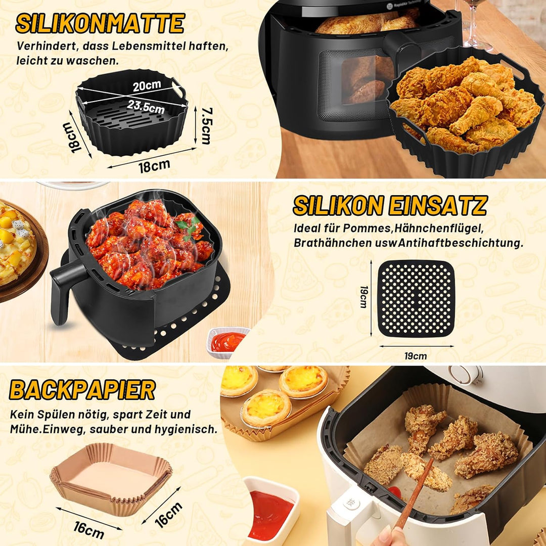 Heissluftfritteuse Zubehör - Airfryer Zubehör für Philips Airfryer 2000 Series NA229/00 NA220 4,2L H