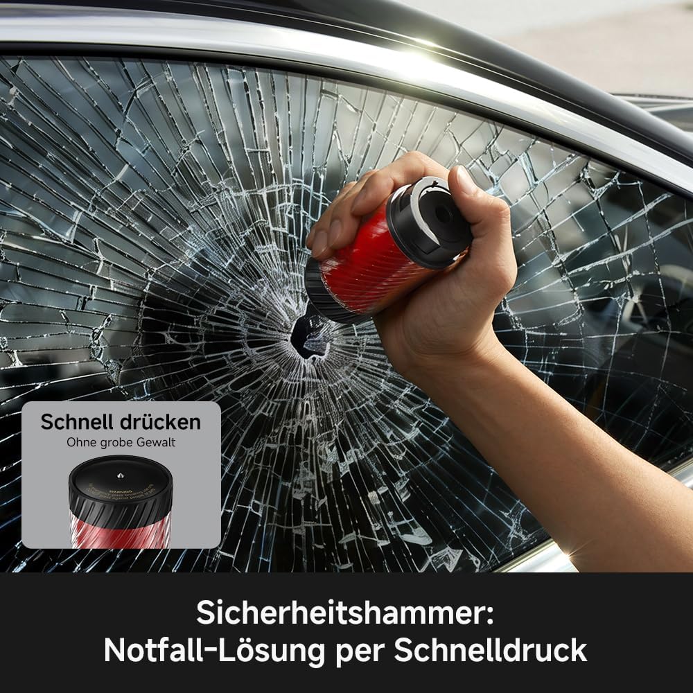 Mova H10 Multifunktionaler Handstaubsauger, 18.000Pa Saugkraft mit Magnet-Warnlicht, Sicherheitshamm
