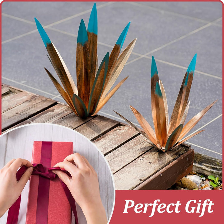 Tequila Rustikale Skulptur DIY Rustikale Handbemalte Metall Agave Pflanze Home Decor Garten Hof Skul