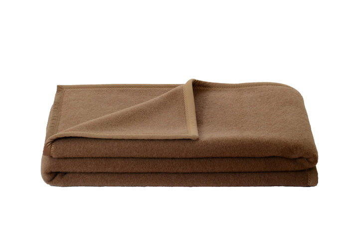 STEINBECK Decke Mekka aus 100% Kamelhaar Farbe Kamel in DREI Grössen, 100x150 cm Gewicht 650 g 100 c