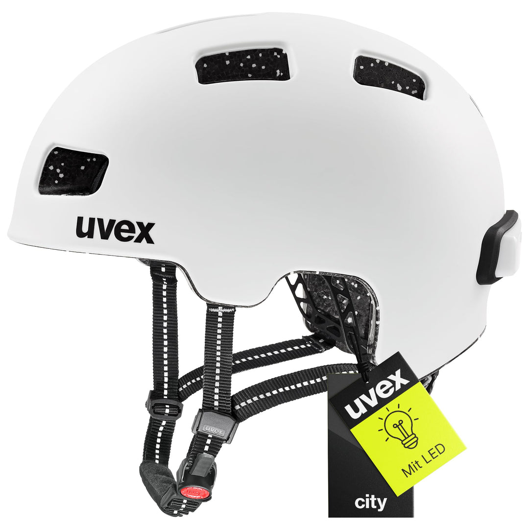 Uvex City 4 Fahrrad Helm matt weiss 2024 58-61 cm, 58-61 cm