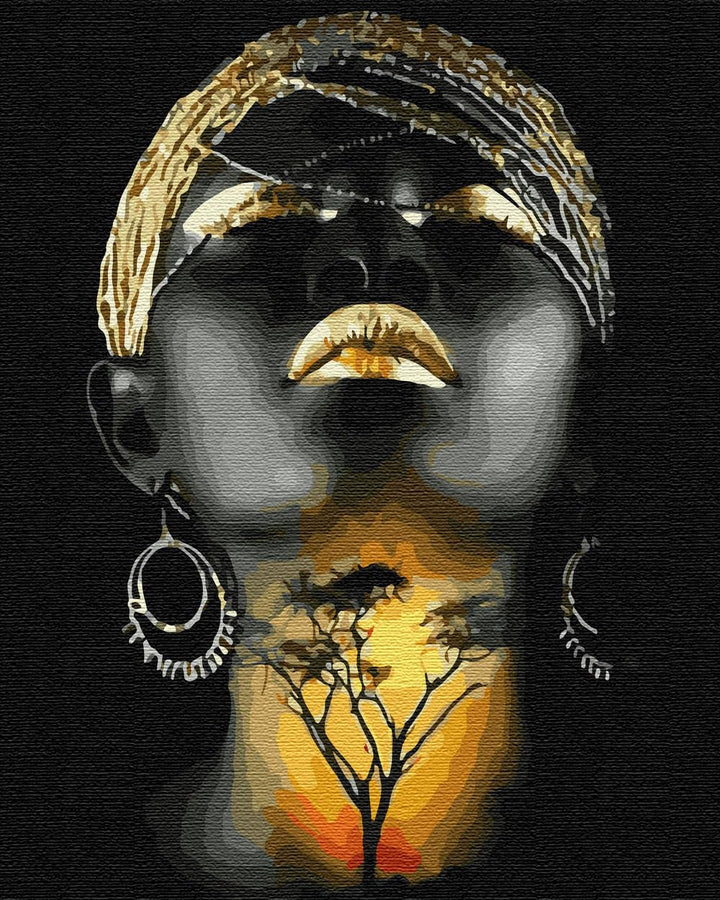 Artnapi Malen nach Zahlen Erwachsene mit Rahmen | DIY Handgemalt | Wärme Afrikas | Kit für Anfänger